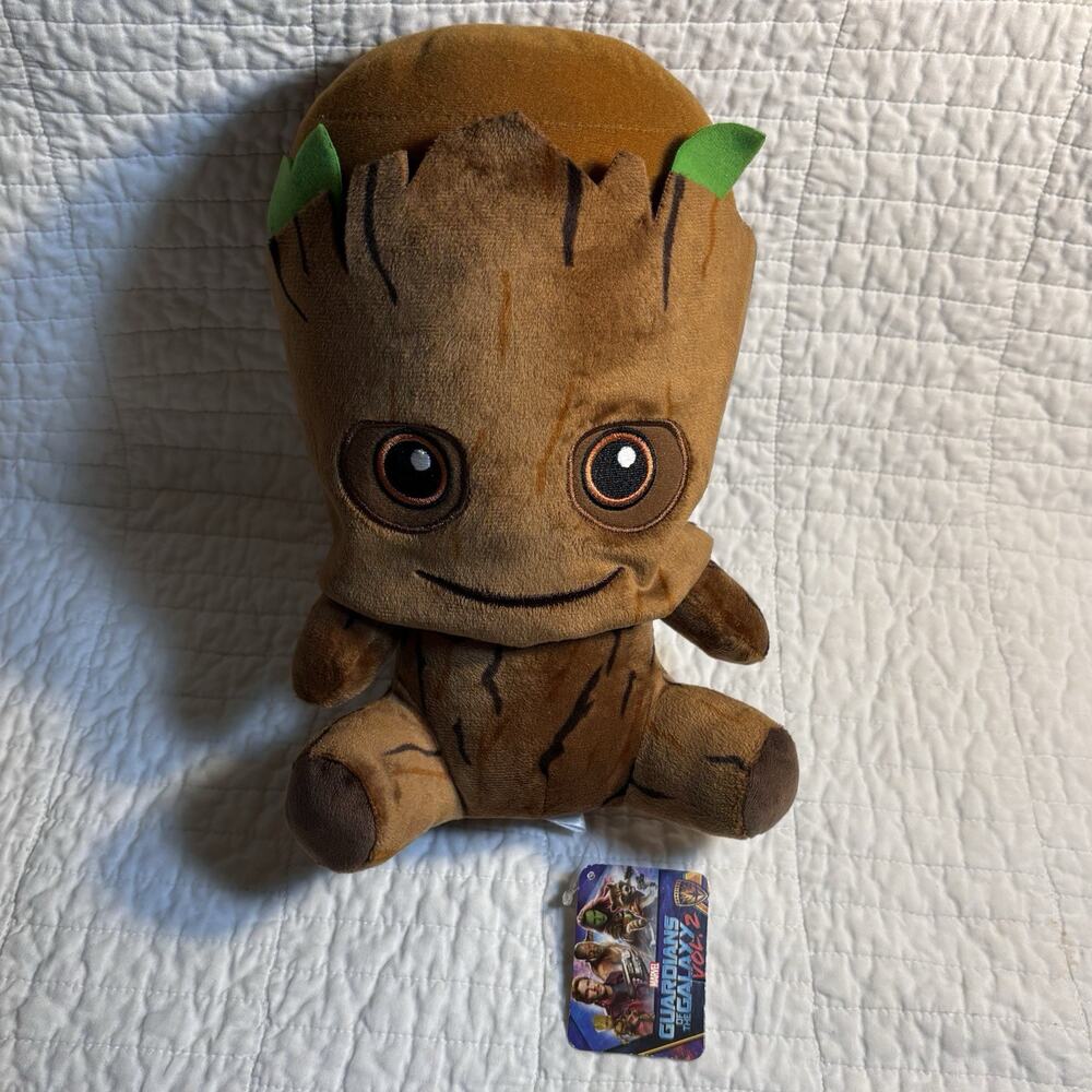 RARE Marvel Guardians of The Galaxy 10 I Am Groot Plush Toy NWT Disney Store